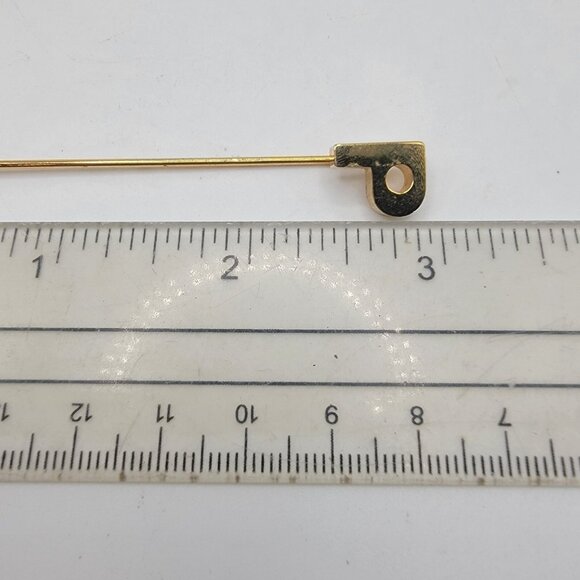 Gold‎ Tone Initial P Hat Pin / Tie Pin - Picture 3 of 3